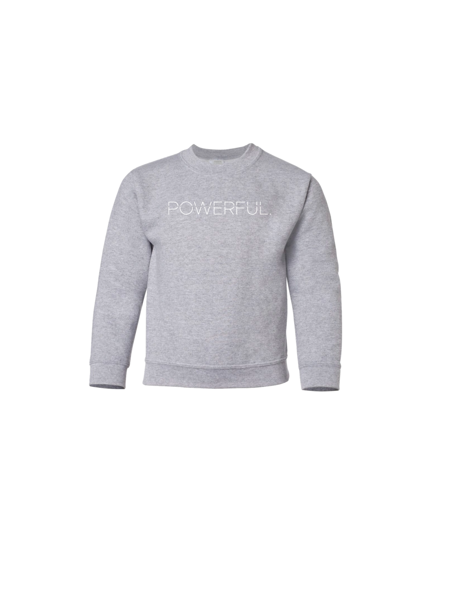 Powerful.Creative Logo Sweatshirt Youth-Grey