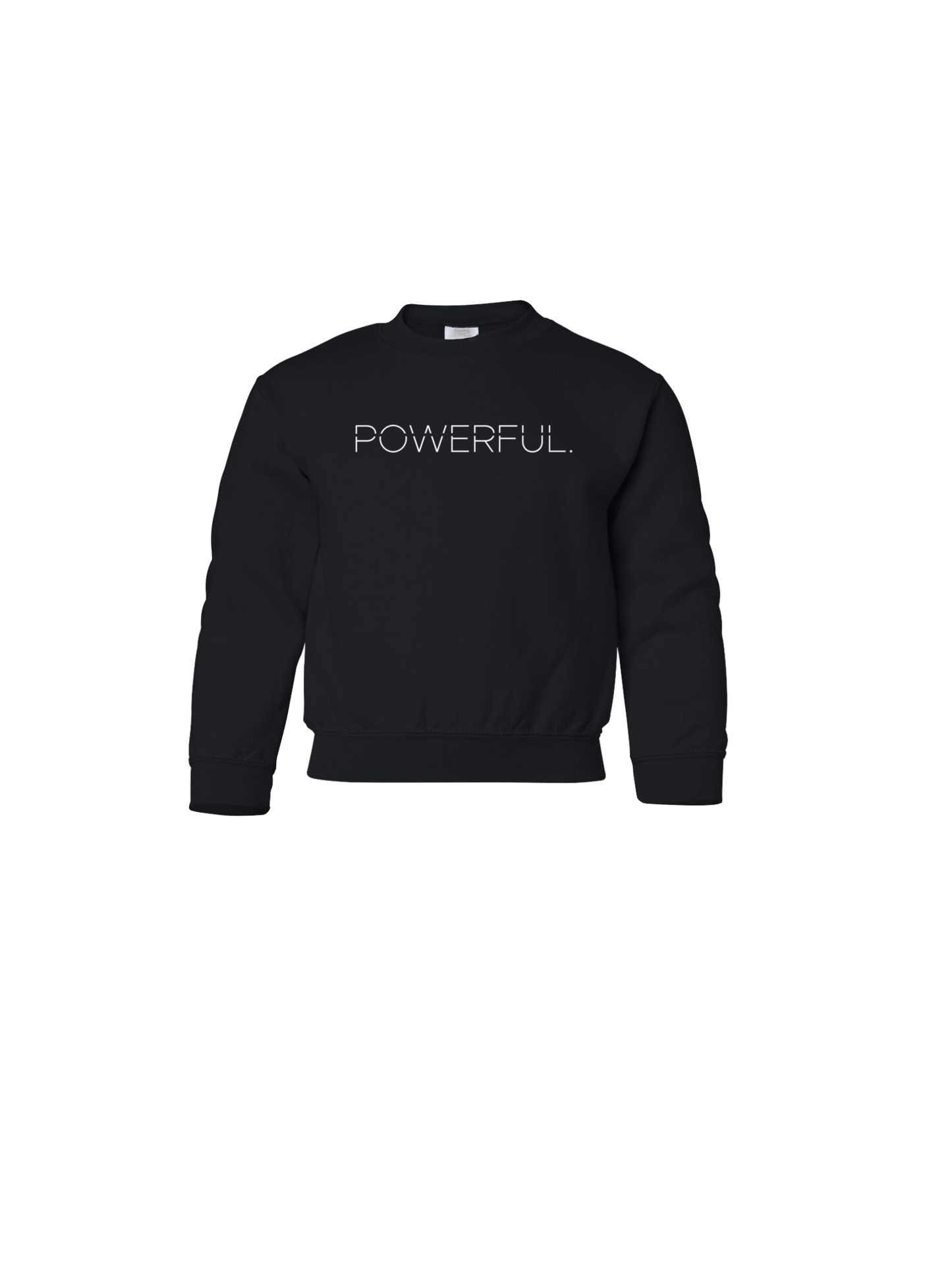 Powerful.Creative Logo Sweatshirt Youth-Black