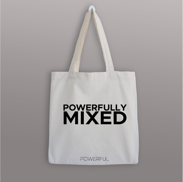 POWERFULLY MIXED TOTE BAG