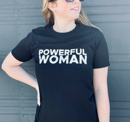 POWERFUL WOMAN T-Shirt | Women’s Empowerment Apparel Canada
