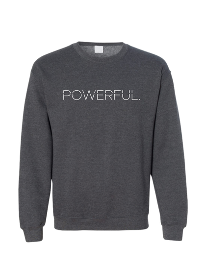 Powerful.Creative Logo-Heather Grey