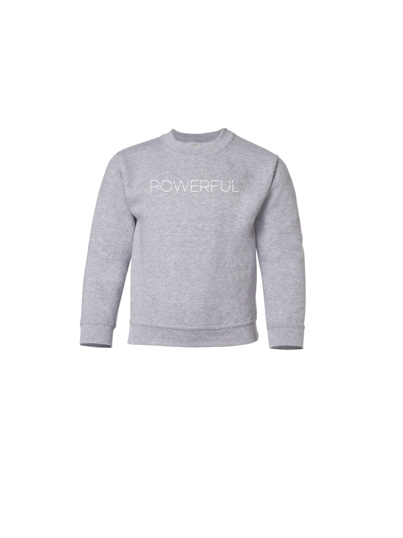 Powerful.Creative Logo Sweatshirt Youth-Grey