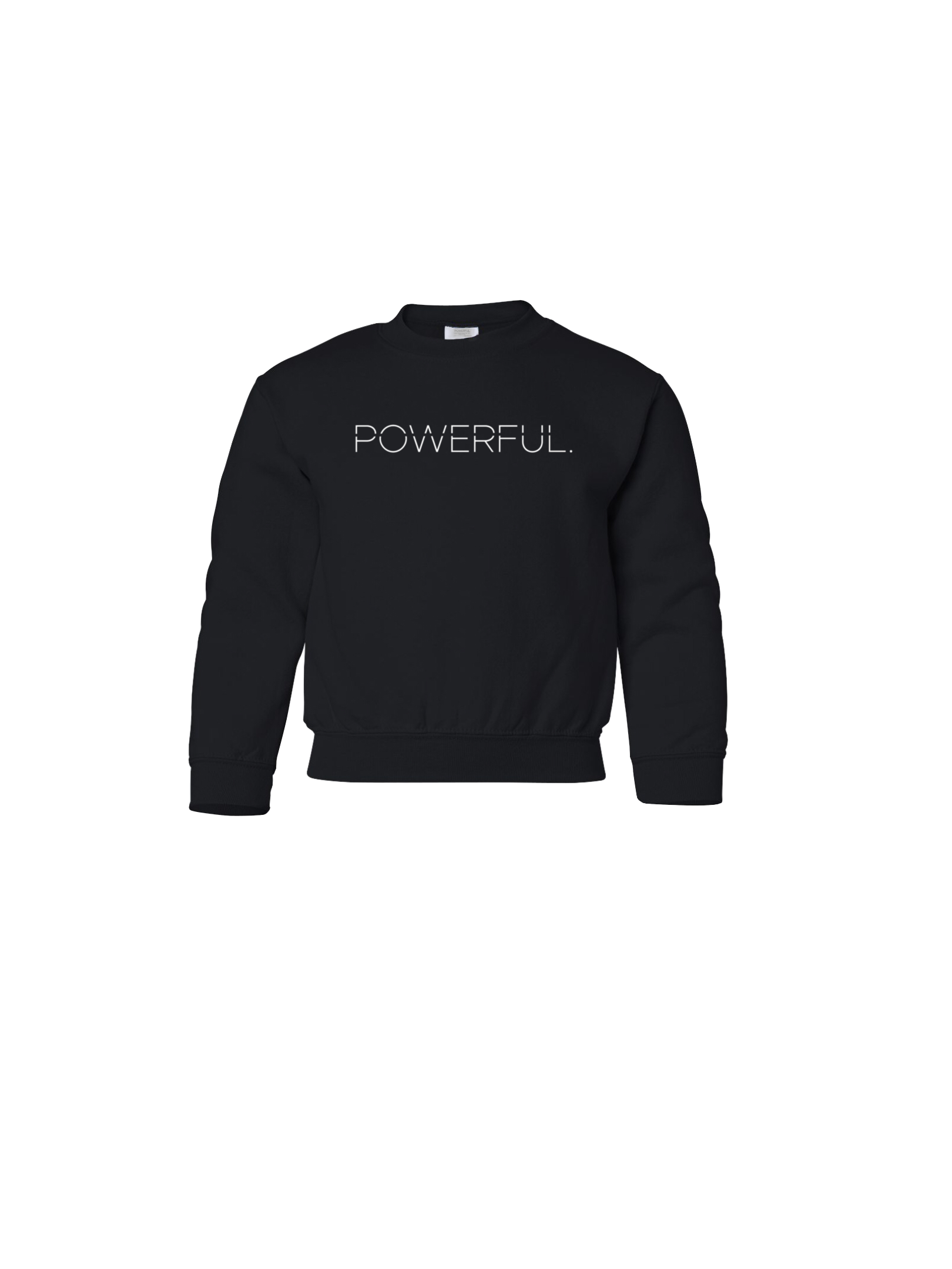 Powerful.Creative Logo Sweatshirt Youth-Black