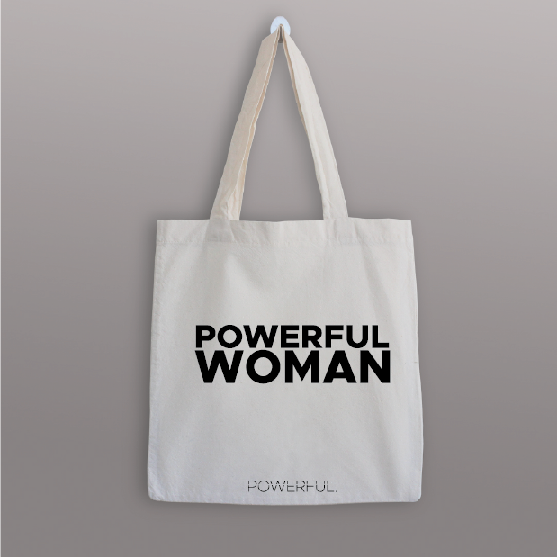 POWERFUL WOMAN TOTE BAG