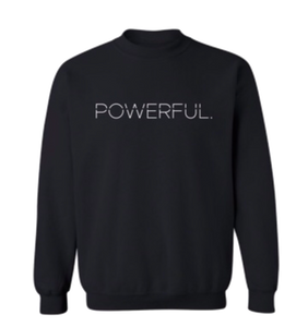 Black Powerful.Creative Logo Sweatshirt