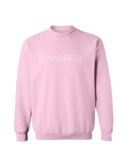 Light Pink Powerful.Creative Logo Sweatshirt