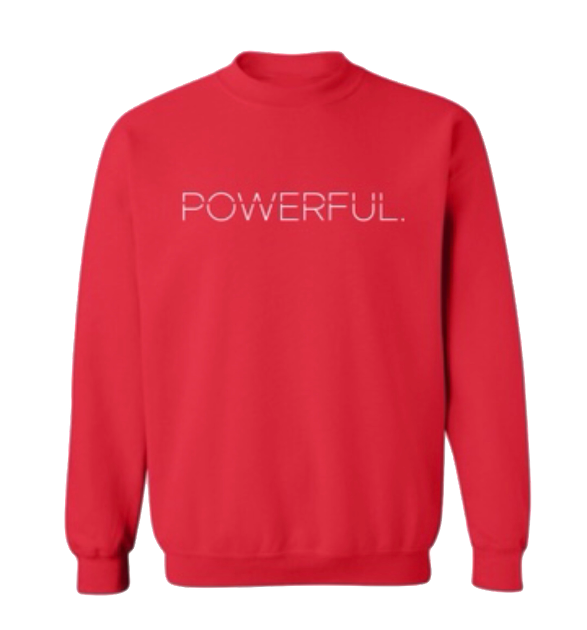 Red Powerful.Creative Logo Sweatshirt